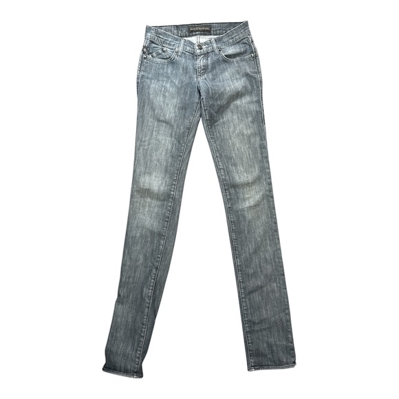 Rock & Republic Denim - Rock & Republic Low‎ Rise Skinny Jeans Size 25 Faded Wash Logo Pocket